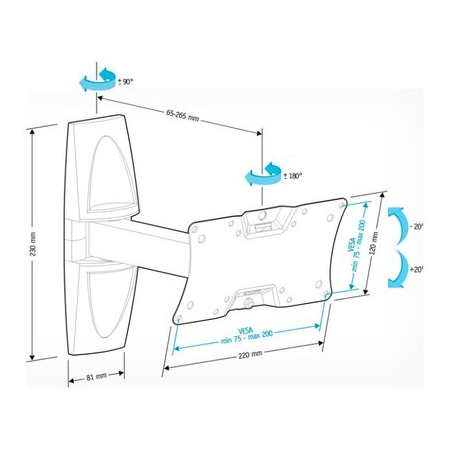 Кронштейн на стену Holder LCDS-5063, фото , изображение 2
