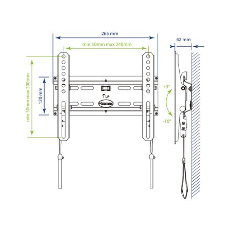 Кронштейн на стену Kromax FLAT-6, фото , изображение 13