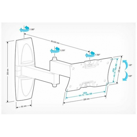Кронштейн на стену Holder LCDS-5064, фото , изображение 3