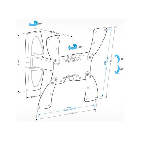 Кронштейн на стену Holder LCDS-5020, фото , изображение 4