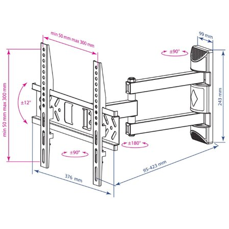 Кронштейн на стену Kromax PIXIS-XS, фото , изображение 17