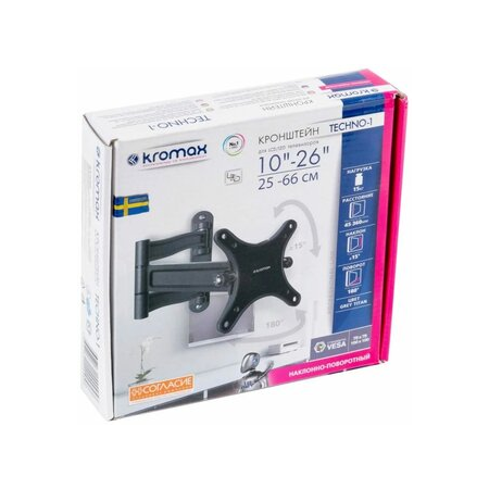 Кронштейн на стену Kromax Techno-1, фото , изображение 15