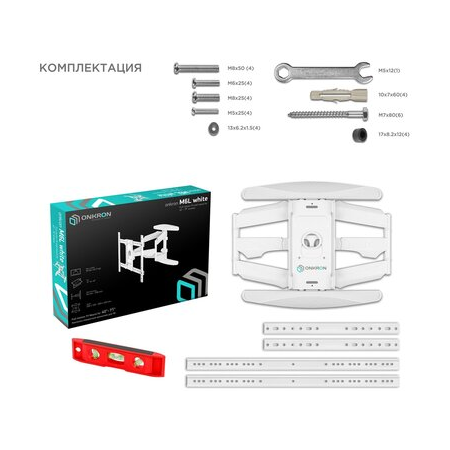 Кронштейн на стену ONKRON M6L, фото , изображение 8