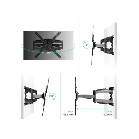Кронштейн на стену ONKRON M5, фото , изображение 9