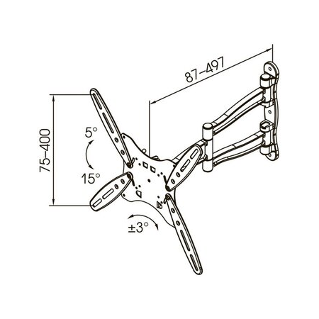 Кронштейн на стену Kromax TECHNO-5, фото , изображение 20