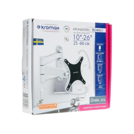 Кронштейн на стену Kromax Techno-1, фото , изображение 22