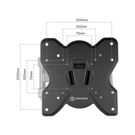Кронштейн на стену ONKRON для телевизора 17"-43" фиксированный M1S, фото , изображение 4