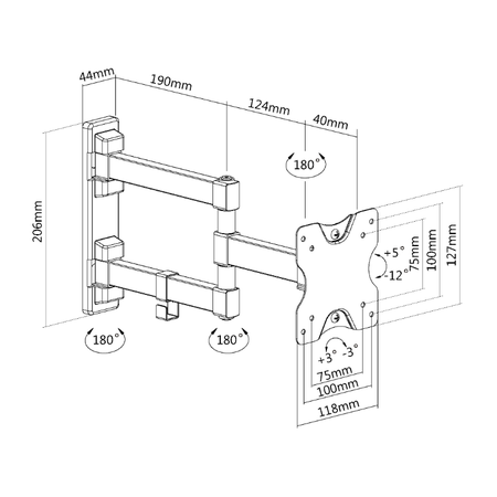 Кронштейн на стену UltraMounts UM894, фото , изображение 2