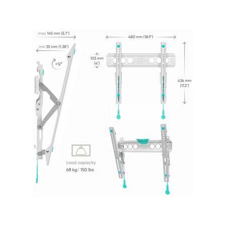 Кронштейн на стену ONKRON TM5, фото , изображение 14
