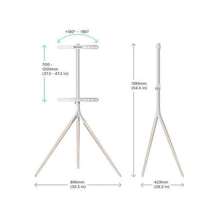 Стойка ONKRON TS1220W белый, фото , изображение 4