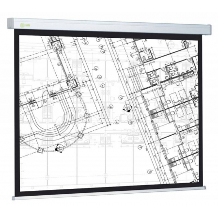 Экран Cactus 124.5x221см Wallscreen CS-PSW-124X221-BK 16:9 настенно-потолочный рулонный черный, фото 