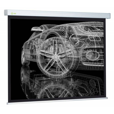 Экран Cactus 213x213см Wallscreen CS-PSW-213X213-BK 1:1 настенно-потолочный рулонный черный, фото 