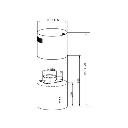 Островная вытяжка MAUNFELD Lee Light (Isla) 35 серебристый, фото , изображение 13