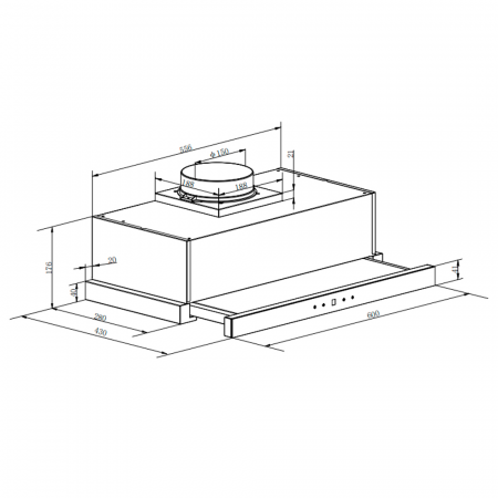 Телескопическая вытяжка MAUNFELD VS Touch 850 60 черный, фото , изображение 17
