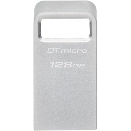Флеш Диск Kingston 128Gb DataTraveler Micro DTMC3G2/128GB USB3.0 серебристый, фото 