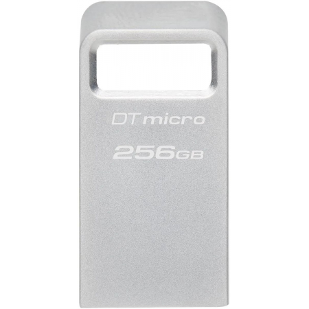 Флеш Диск Kingston 256Gb DataTraveler Micro DTMC3G2/256GB USB3.0 серебристый, фото 