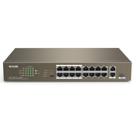 Коммутатор 16PORT TEF1118P-16-150W TENDA, фото 