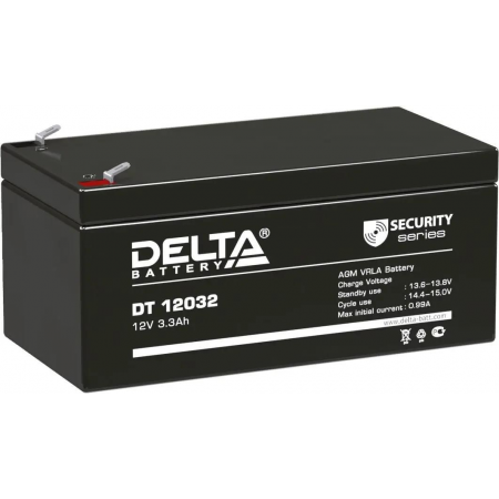 Батарея Delta DT 12032 (12V, 3.2Ah), фото 