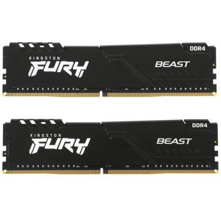 Оперативная память DIMM Kingston FURY Beast Black DDR4 64Gb KF432C16BBK2/64 (2x32Gb), фото 