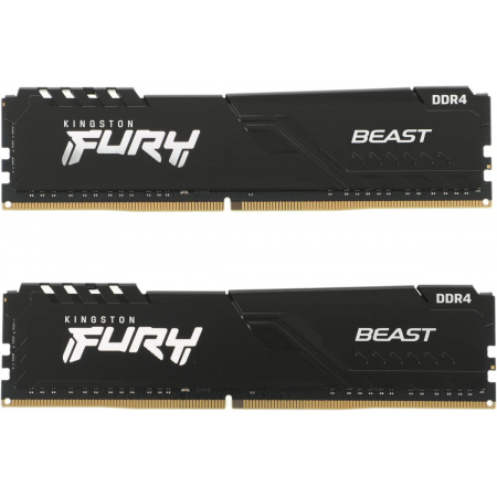 Оперативная память DIMM Kingston Fury Beast Black DDR4 16Gb KF436C17BBK2/16 (2x8Gb), фото 