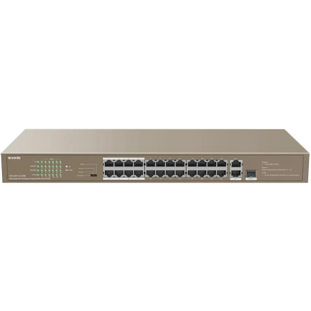 Коммутатор Tenda TEF1126P-24-250W 26-Портовый  без управления FE c 24 портами PoE, фото 