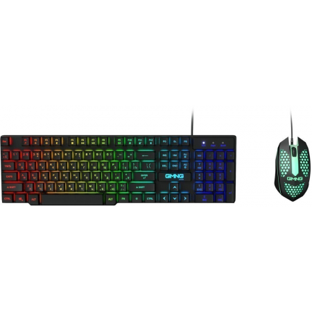 Клавиатура + мышь Оклик GMNG 400GMK клав:черный мышь:черный USB, фото 