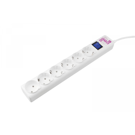 Сетевой фильтр Power Cube SPG(5+1)-16B-0,5М белый, фото 