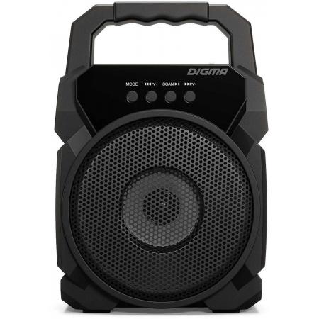 Колонка порт. Digma D-PS1500 черный 10W 1.0 BT 10м 500mAh (SP1500B), фото 