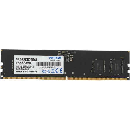 Оперативная память DIMM Patriot Signature DDR5 8Gb PSD58G520041, фото 