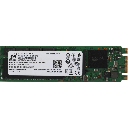 SSD Micron 5300 Pro OEM 480Gb MTFDDAV480TDS-1AW1ZABYY, фото 
