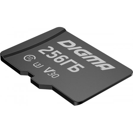 Флеш карта microSDXC 256Gb Class10 Digma CARD30 + adapter, фото 