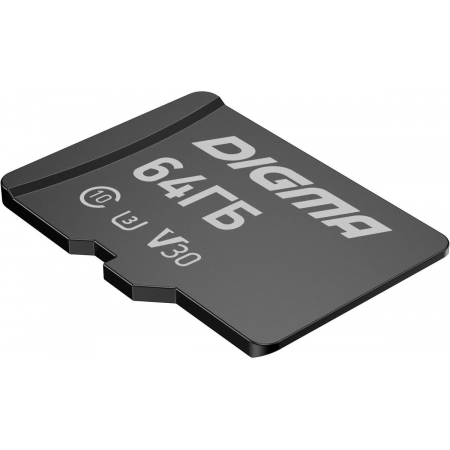 Флеш карта microSDXC 64Gb Class10 Digma CARD30 + adapter, фото 