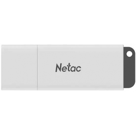 Флеш Диск Netac U185 16Gb , USB3.0, с колпачком, пластиковая белая, фото 