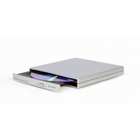 Внешний оптический привод Gembird DVD-USB-02-SV Silver RTL, фото 