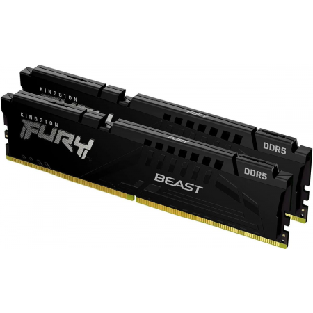 Оперативная память DIMM Kingston FURY Beast Black DDR5 64Gb KF552C40BBK2-64 (2x32Gb), фото 