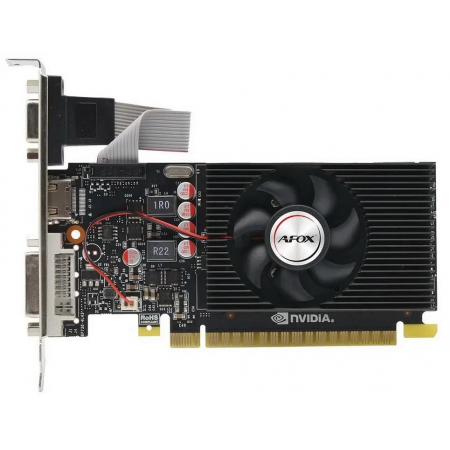 Видеокарта Afox GeForce GT710 4GB DDR3 64BIT DVI HDMI VGA LP SINGLE FAN (AF710-4096D3L7-V1) RTL, фото 