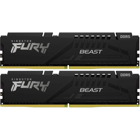 Оперативная память DIMM Kingston Fury Beast Black AMD DDR5 16Gb KF560C36BBEK2-16 (2x8Gb), фото 