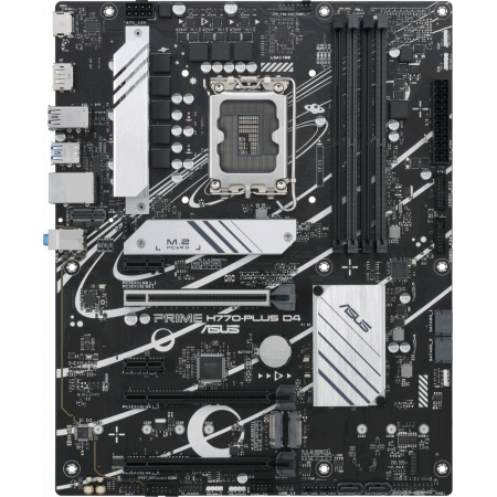 Материнская плата Asus PRIME H770-PLUS D4 Soc-1700 Intel H770 4xDDR4 ATX AC`97 8ch(7.1) 2.5Gg RAID+HDMI+DP, фото 