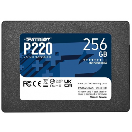 SSD Patriot P220 256Gb P220S256G25, фото 