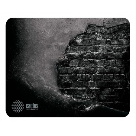 Коврик для мыши Cactus Brick Wall Средний черный 300x250x3мм, фото 
