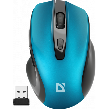 Мышь беспроводная Defender Prime MB-053 (52054) бирюзовый, фото 