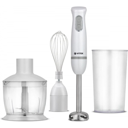 Блендер Vitek  VT-3413 W белый (белый, 600 Вт., 2 скорости, погружной.), фото 