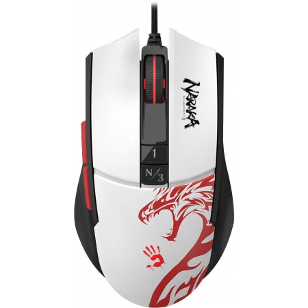 Мышь проводная A4Tech Bloody L65 Max Naraka Белый, фото 