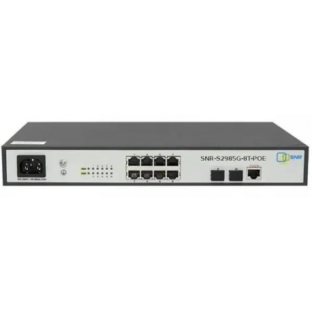 Управляемый SNR POE коммутатор уровня 2 SNR-S2985G-8T-POE, фото 