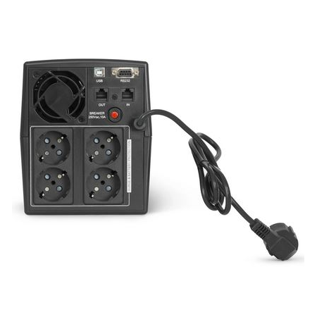 Источник бесперебойного питания Импульс ЮНИОР СМАРТ 1500, 1500/900 ВА/Вт, LCD, USB, RJ11/RJ45, SCHUKOx4, фото , изображение 3