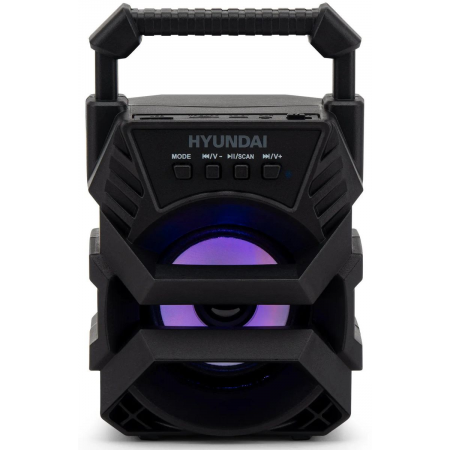 Колонка порт. Hyundai H-PS1000 черный 9W 1.0 BT/USB 10м 500mAh, фото 