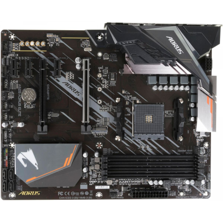 Материнская плата Gigabyte A520 AORUS ELITE Soc-AM4 4xDDR4 ATX AC`97 8ch(7.1) GbLAN RAID+DVI+HDMI, фото 