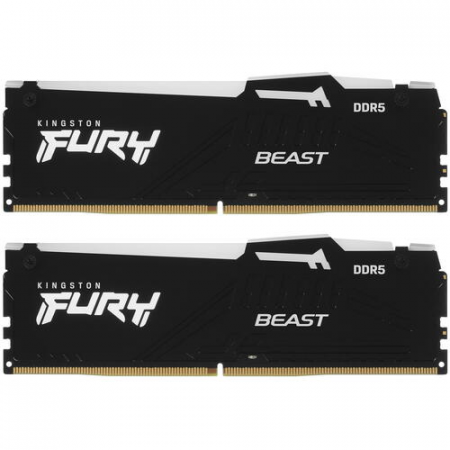 Оперативная память DIMM Kingston FURY Beast Black AMD RGB DDR5 16Gb KF556C36BBEAK2-16 (2x8Gb), фото 