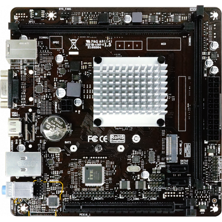 Материнская плата Biostar J4125NHU, Intel® Quad-Core Celeron® J4125 (2.7 GHz), фото 