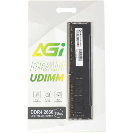 Память DDR4 16Gb 2666MHz AGi AGI266616UD138 UD138 RTL PC4-25600 DIMM 288-pin Ret, фото 